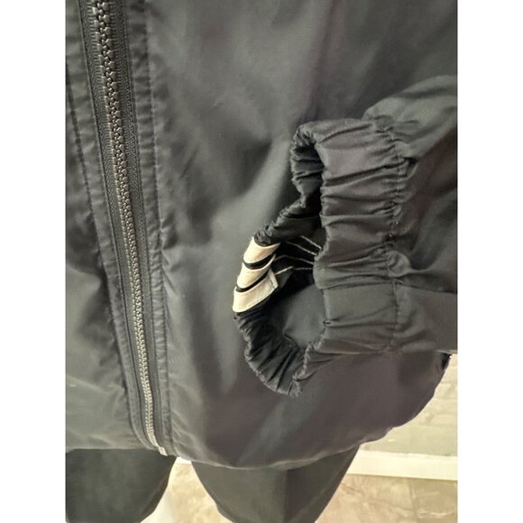 Adidas AEROREADY Essentials 3-Stripes Men Black Hooded Windbreaker Size XXL - Picture 5 of 9